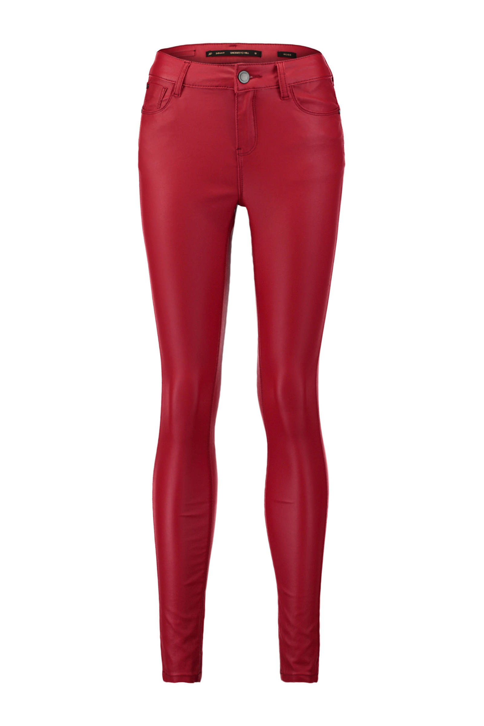 donkerrode leren broek donkerrode leren broek